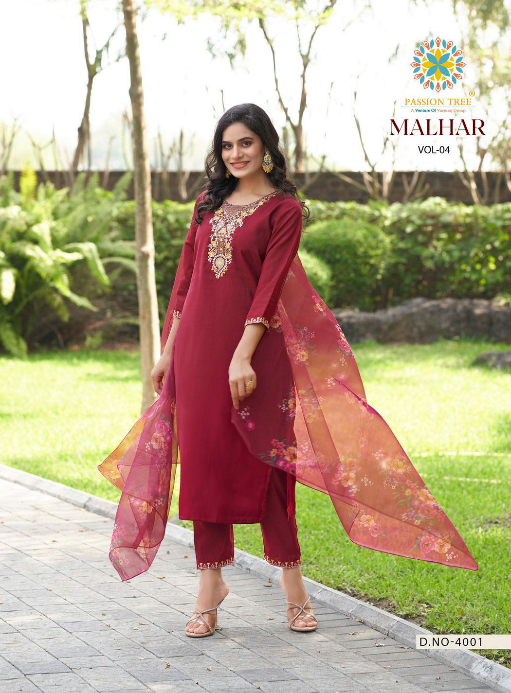 Malhar Vol 4 By Passion Tree Embroidery Readymade Suits Wholesale Online